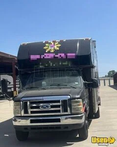2009 E-350 All-purpose Food Truck Diamond Plated Aluminum Flooring Texas Gas Engine for Sale