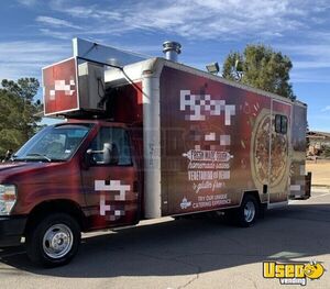 2009 E350 Pizza Food Truck Stainless Steel Wall Covers Texas for Sale