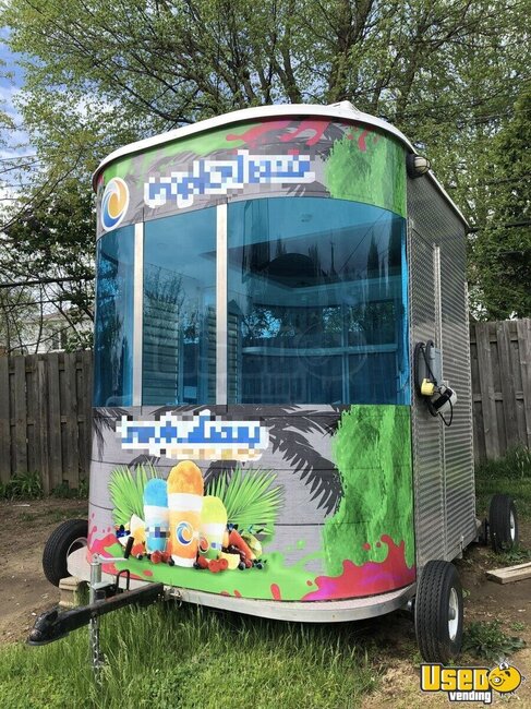 2009 Shaved Ice Concession Trailer Snowball Trailer Air Conditioning Ohio for Sale