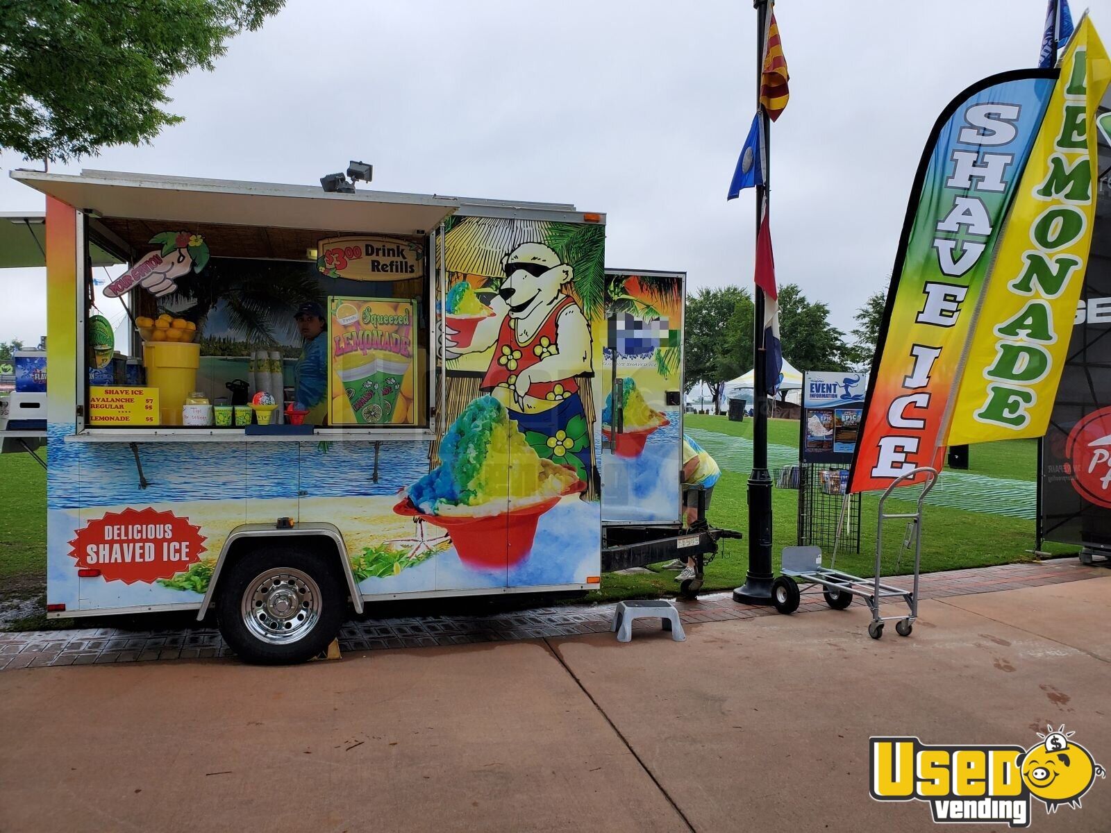 2009 7 X 10 Lark Shaved Ice Concession Trailer Mobile