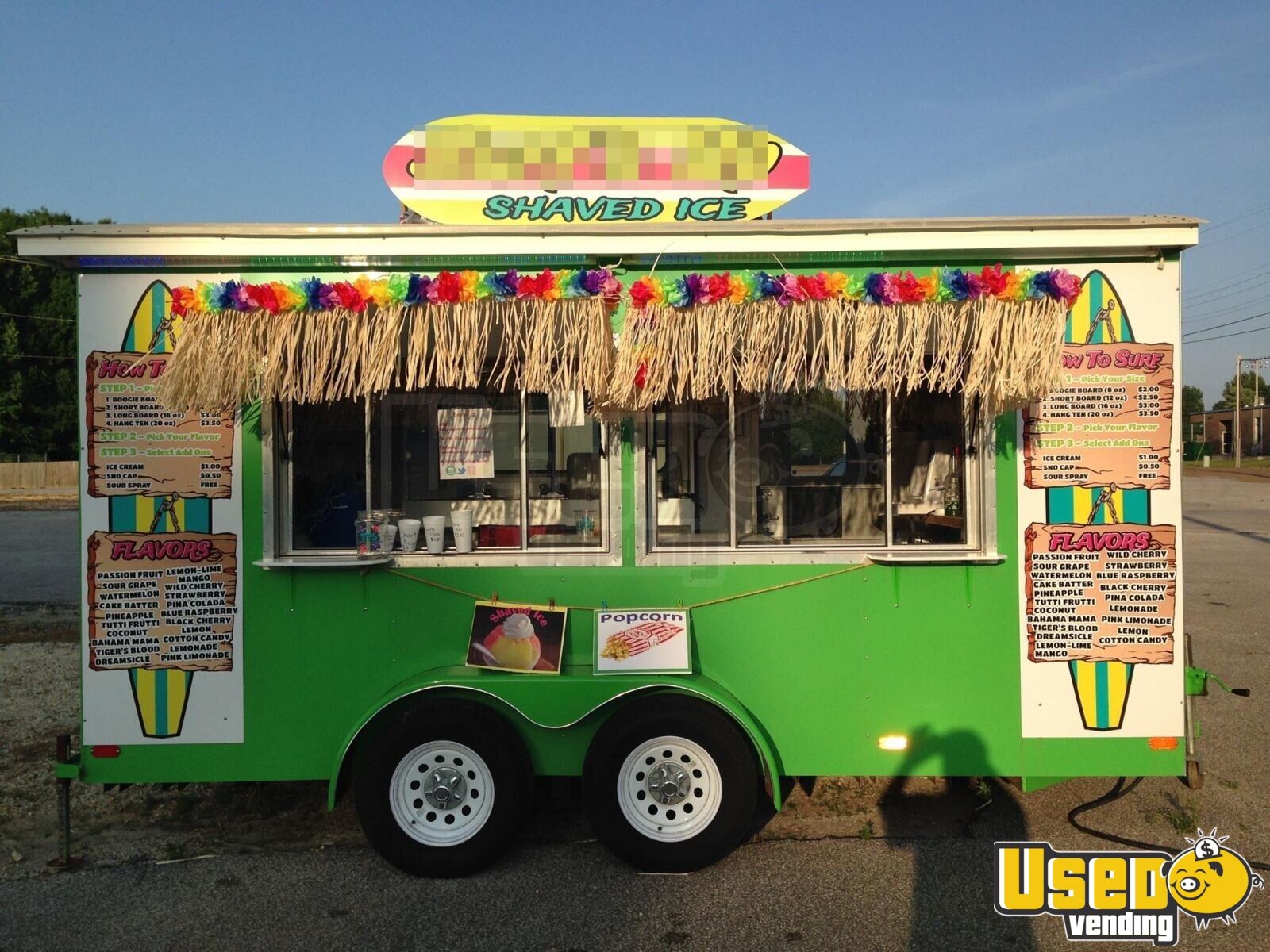 Turnkey Sno Pro Shaved Ice Trailer Concession Business For Sale