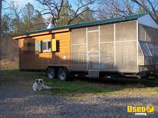 2009 Southern Yankee Bbq / Log Cabin Kitchen Food Trailer Oklahoma for Sale
