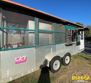 2010 Barbecue Concession Trailer Barbecue Food Trailer Air Conditioning Oklahoma for Sale