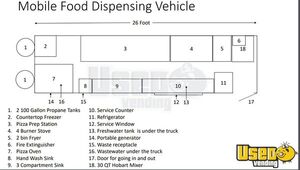 2010 E450 Pizza Food Truck Triple Sink Florida Diesel Engine for Sale