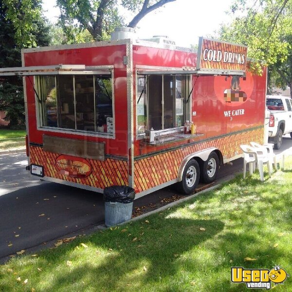 2010 Food Concession Trailer Kitchen Food Trailer Stainless Steel Wall Covers Alberta for Sale