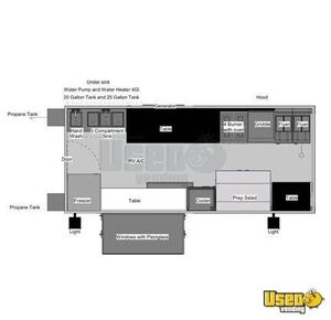 2010 Food Truck All-purpose Food Truck Upright Freezer Florida Gas Engine for Sale