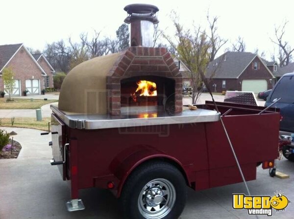 2010 Forno Bravo Mobile Pizza Oven Custom Built Kitchen Food Trailer Oklahoma for Sale