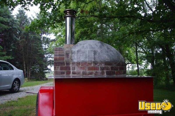 2010 Schwartz Trailer, Fabricated Frame And Handmade Pizza Oven Pizza Trailer Indiana for Sale