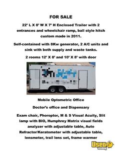 2011 8' X 22' Mobile Vision Center Trailer Mobile Clinic Hand-washing Sink Arizona for Sale