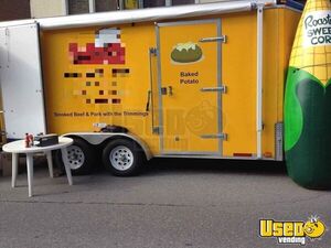 2011 Au7 Ice Cream And Froyo Concession Trailer Ice Cream Trailer Awning Ontario for Sale
