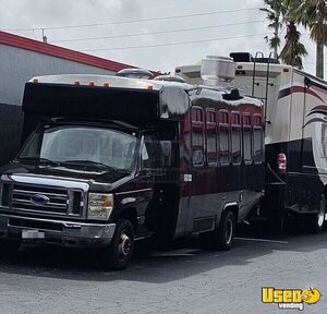 2011 E450 Kitchen Food Truck All-purpose Food Truck Cabinets Florida Gas Engine for Sale