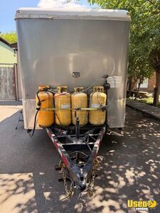 2011 Kitchen Food Trailer Diamond Plated Aluminum Flooring Ontario for Sale