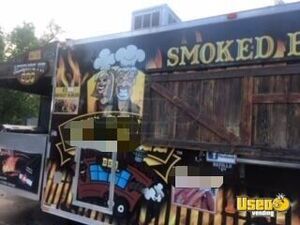 2012 Barbecue Concession Trailer Barbecue Food Trailer Exterior Customer Counter Colorado for Sale