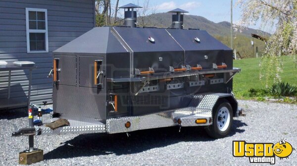 2012 Custom Open Bbq Smoker Trailer Virginia for Sale