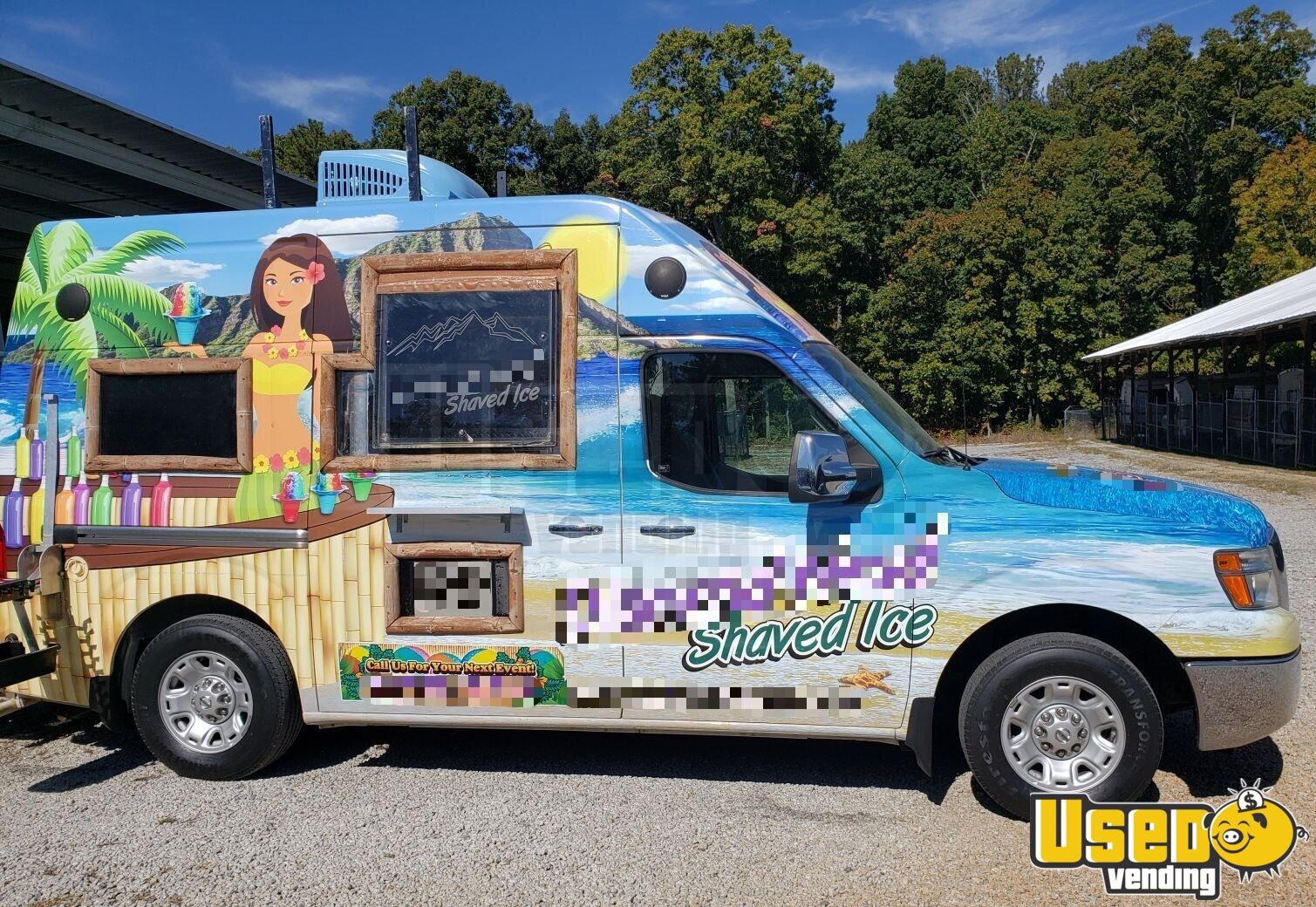 2012 Nissan NV2500 Cargo Van Snowball Vending Truck Low Mileage