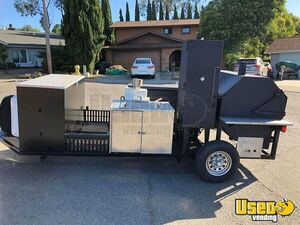 2012 Open Bbq Smoker Trailer Open Bbq Smoker Trailer Hand-washing Sink California for Sale