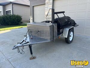 2012 Santa Fe 20 Open Bbq Smoker Trailer Stock Pot Burner Nebraska for Sale