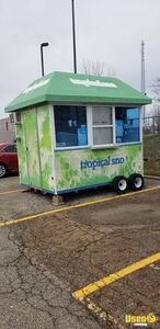 2012 Shaved Ice Concession Trailer Snowball Trailer Exterior Customer Counter Ohio for Sale