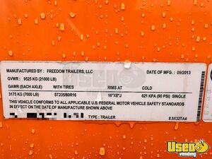 2013 Kitchen Food Trailer Prep Station Cooler New York for Sale