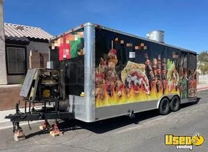 2013 Utility Barbecue Concession Trailer Barbecue Food Trailer Concession Window Nevada for Sale