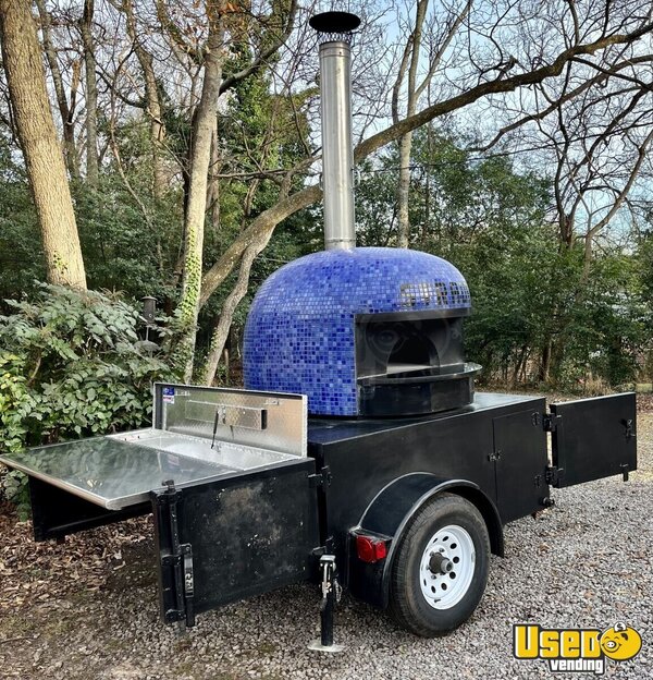 2014 110 Oven With A Black Steel Facade Pizza Trailer Georgia for Sale
