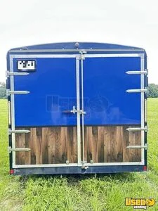 2014 18ft Enclosed Kitchen Food Trailer Stainless Steel Wall Covers Indiana for Sale