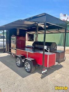 2014 Barbecue Concession Trailer Barbecue Food Trailer Awning Texas for Sale