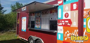2014 Concession Kitchen Food Trailer Air Conditioning Illinois for Sale