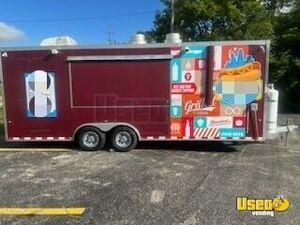 2014 Concession Kitchen Food Trailer Air Conditioning Illinois for Sale