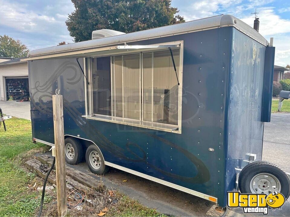 2014 Cargo Wells 7' x 16' Food Concession Trailer Mobile Food Unit