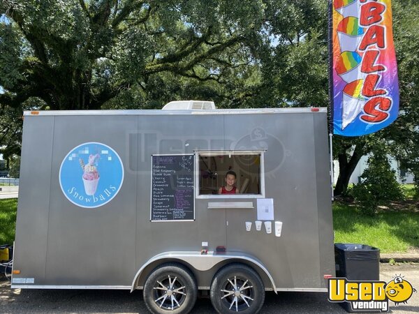 2014 Cw7x14ta2 Shaved Ice Concession Trailer Snowball Trailer Louisiana for Sale