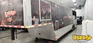 2014 Gooseneck Barbecue Food Trailer Concession Window Kentucky for Sale