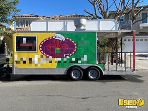 2014 Mobile Kitchen Food Trailer With Porch Kitchen Food Trailer Concession Window California for Sale