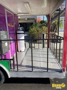 2014 Mobile Kitchen Food Trailer With Porch Kitchen Food Trailer Diamond Plated Aluminum Flooring California for Sale