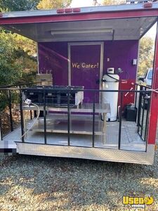 2014 Mobile Kitchen Food Trailer With Porch Kitchen Food Trailer Exterior Customer Counter California for Sale