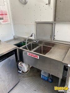 2014 Mobile Kitchen Food Trailer With Porch Kitchen Food Trailer Triple Sink California for Sale