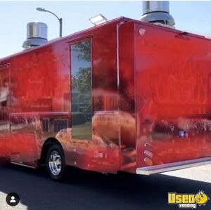 2014 Mt45 Step Van Barbecue Food Truck Barbecue Food Truck Air Conditioning California Diesel Engine for Sale