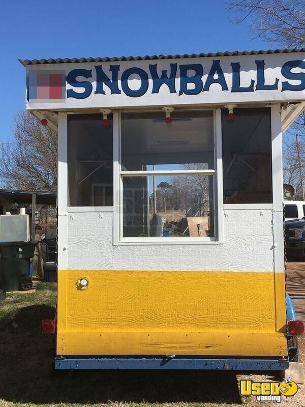 2014 7' x 15' Shaved Ice Concession Trailer Used Snowball Concession