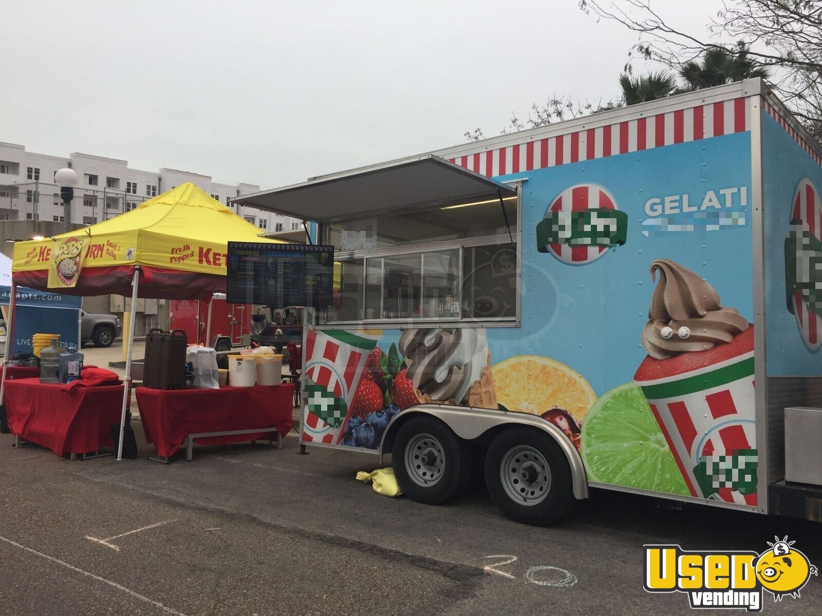 2014 7' x 16' Italian Ice and Soft Serve Custard / Ice Cream