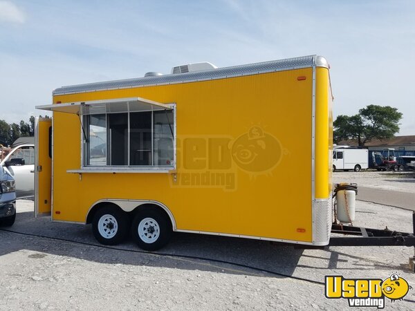 2014 Traler Factory-16ft Ttrailer Kitchen Food Trailer Air Conditioning Florida for Sale