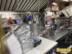 2015 22x8 Custom Barbecue Food Trailer Floor Drains Michigan for Sale