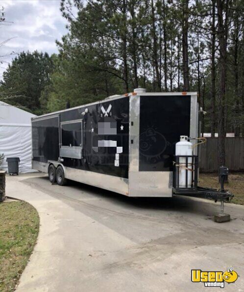 2015 28' Barbecue Concession Trailer Barbecue Food Trailer Texas for Sale