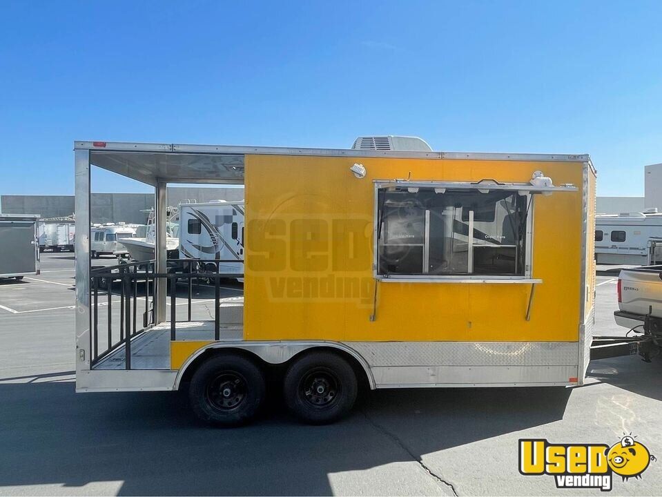 2015 Freedom 8.5' x 16' Basic Concession Vending Trailer with Porch for