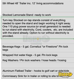 2015 Aluminum And Stainless Materials Beverage - Coffee Trailer Floor Drains Alabama Gas Engine for Sale