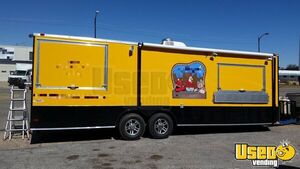 2015 Barbecue Concession Trailer Barbecue Food Trailer Air Conditioning Oklahoma for Sale