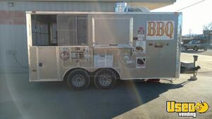 2015 Barbecue Concession Trailer Barbecue Food Trailer Air Conditioning Texas for Sale