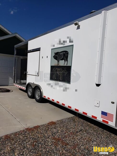 2015 Barbecue Kitchen Concession Trailer Barbecue Food Trailer Montana for Sale