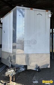 2015 Cargo Kitchen Food Trailer Diamond Plated Aluminum Flooring Indiana for Sale