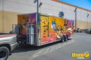 2015 Carrier Kitchen Food Trailer Stainless Steel Wall Covers California Gas Engine for Sale
