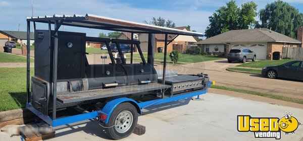 2015 Custom Smoker & Bbq Grill Open Bbq Smoker Trailer Oklahoma for Sale